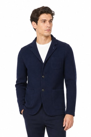 Veste en laine - Bleu marine