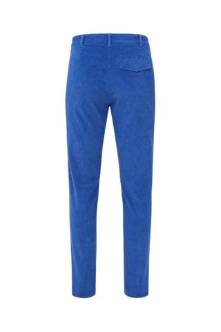 Chino carotte en velours - Bleu roi
