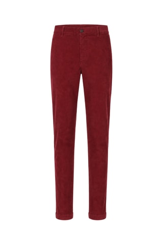 Pantalon carotte en velours - Bordeaux