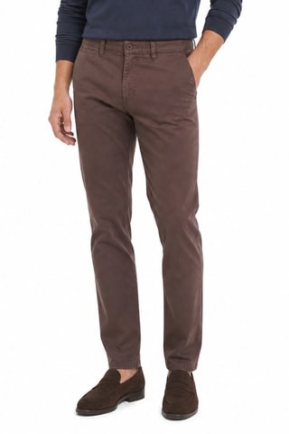 Pantalon regular - Marron