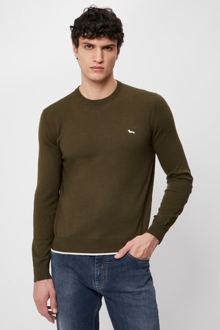 Pull en laine - Vert olive - Harmont & Blaine