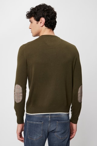 Pull en laine - Vert olive - Harmont & Blaine