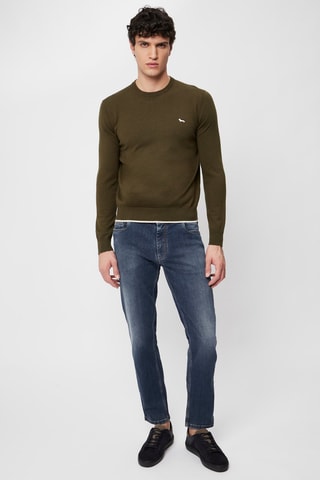Pull en laine - Vert olive - Harmont & Blaine