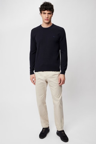 Pull en laine et cachemire - Bleu foncé - Harmont & Blaine