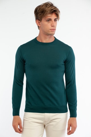 Pull en laine - Vert - Harmont & Blaine Jeans