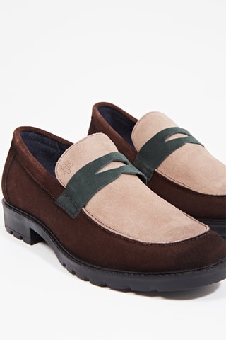 Mocassins en nubuck - Marron et beige - Harmont & Blaine Jeans