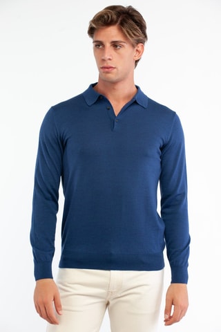 Pull en laine - Bleu - Harmont & Blaine Jeans