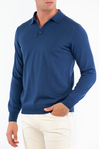 Pull en laine - Bleu - Harmont & Blaine Jeans