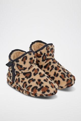 Gevoerde Pantoffels June - Bruin