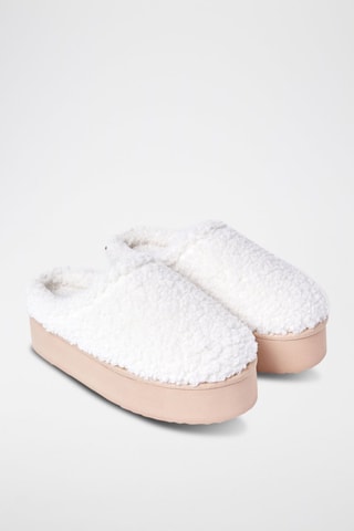 Gevoerde Pantoffels Jocka - Ecru