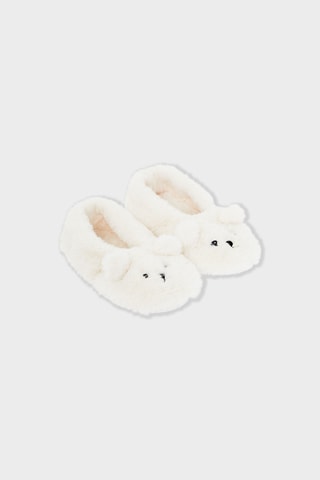 Pantofole con orecchie Doudi - Ecrù