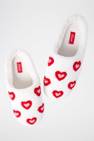 Gevoerde pantoffels Paisha - Rood