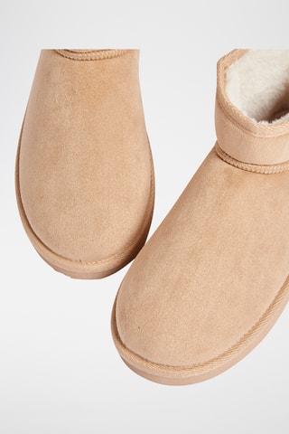 Gevoerde Enkellaarzen Mesnut - Beige
