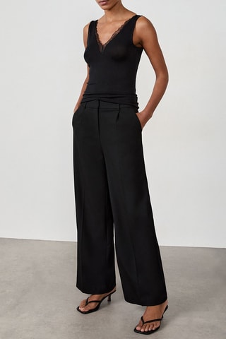 Canotta Warm Light Lace - Nero