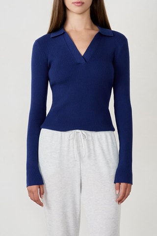 Pull Devis - Bleu marine