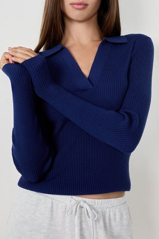Pull Devis - Bleu marine