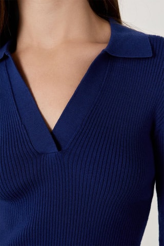 Pull Devis - Bleu marine