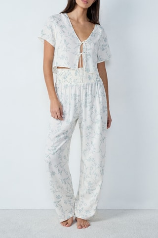 Pantalon taille haute Reese - Bleu cobalt