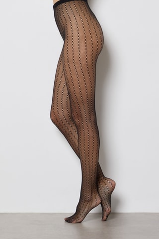 Collant Enza Resille - Nero