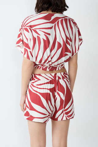 Crop top de pyjama Kalio - Bleu - MASQUE INCOHERENCE