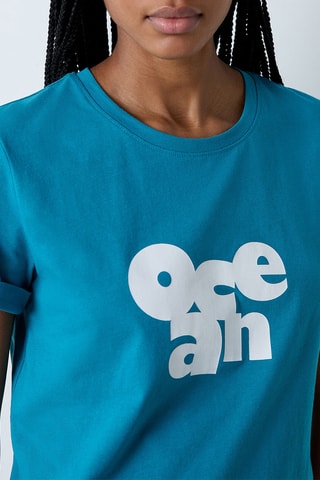 T-shirt pigiama Ella - Petrolio