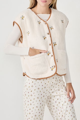 Gilet de pyjama Bridgy - Ecru