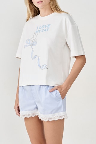T-shirt pigiama Lukas - Bianco