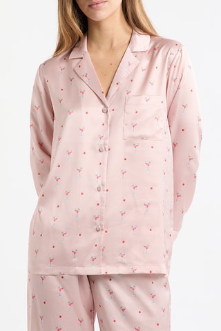 Chemise de pyjama Drinke - Ciel et vert clair - MASQUE INCOHERENCE