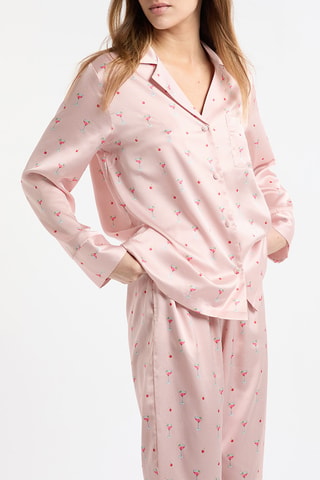 Chemise de pyjama Drinke - Ciel et vert clair - MASQUE INCOHERENCE