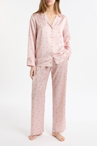 Chemise de pyjama Drinke - Ciel et vert clair - MASQUE INCOHERENCE