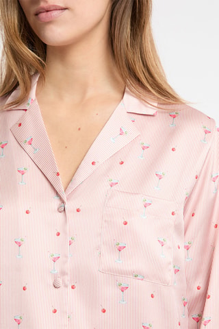 Chemise de pyjama Drinke - Ciel et vert clair - MASQUE INCOHERENCE