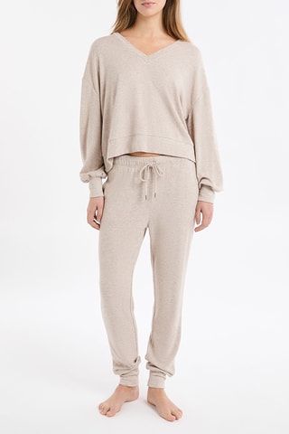 Sweat de pyjama Javier - Marron - MASQUE INCOHERENCE