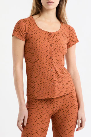 Top pigiama Manar - Marrone chiaro