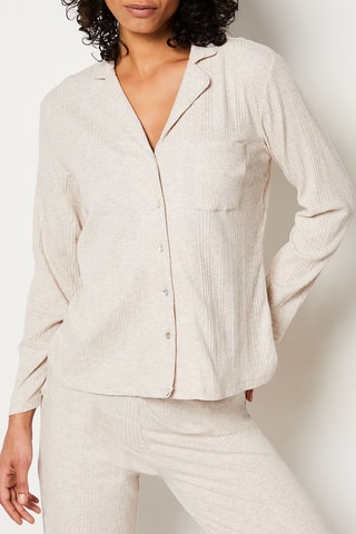 Chemisier de pyjama Coly - Beige - MASQUE INCOHERENCE