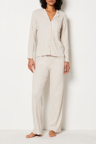 Chemisier de pyjama Coly - Beige - MASQUE INCOHERENCE