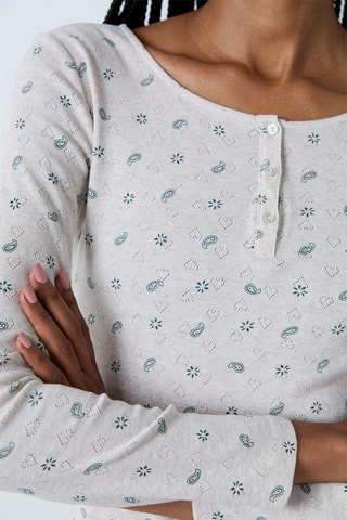 T-shirt pigiama Bayside - Verde oliva