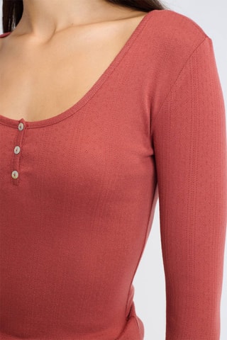 T-shirt pigiama Fenix - Rosso mattone