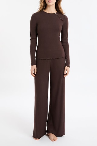 Top pigiama Jovana - Marrone