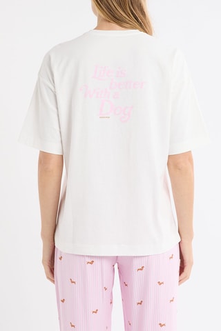 T-shirt de pyjama Hug - Ecru