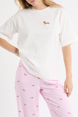 T-shirt de pyjama Hug - Ecru