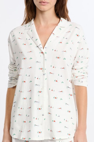 Chemise de pyjama Pryska - Ecru