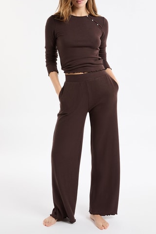 Pantalon de pyjama Jovana - Marron