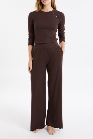 Pantalon de pyjama Jovana - Marron