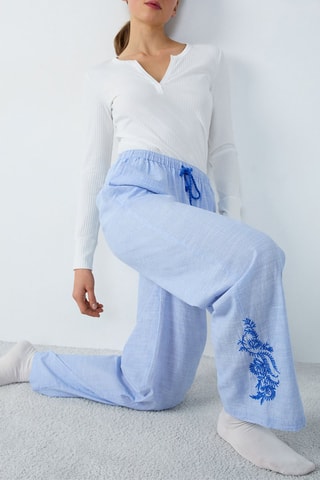 Pantalon de pyjama Idienn - Bleu
