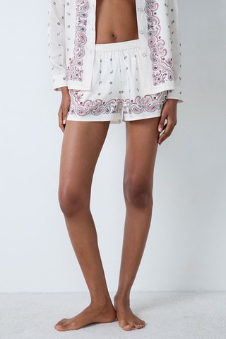 Short de pyjama Bobby - Ecru