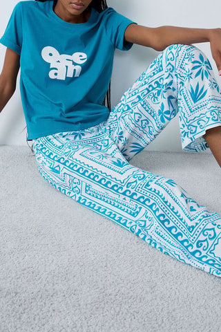Pantalon de pyjama Eulili - Turquoise