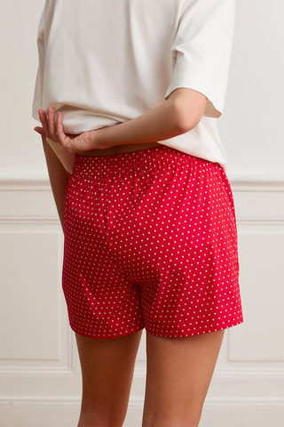 Shorts pigiama Boyfriend - Rosso