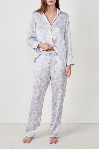Pantalon de pyjama Romance - Blanc et ciel