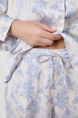 Pantalon de pyjama Romance - Blanc et ciel