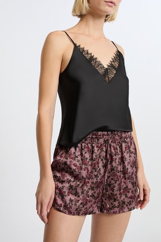 Shorts pigiama Emmy - Marrone e rosa antico